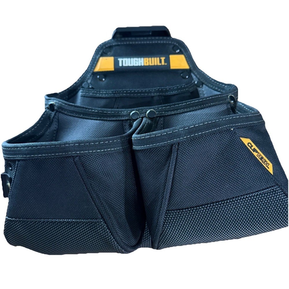 Toughbuilt ClipTech Carpenter Tool Pouch Framer Made In USA Multi Pockets Black